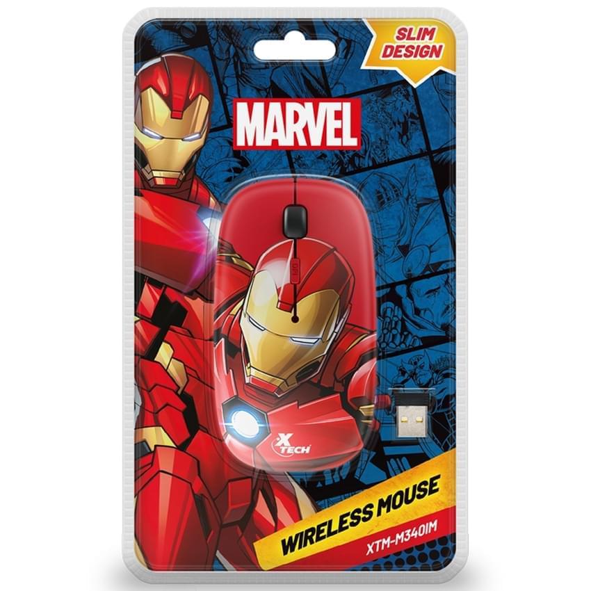 Mouse Xtech Xtm-m340im Iron Man Inalambrico